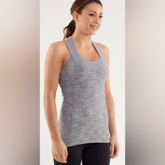 Lululemon Scoop Neck Tank
 Wee Are From Space Coal Fossil / Fossil - Picture 1 of 7